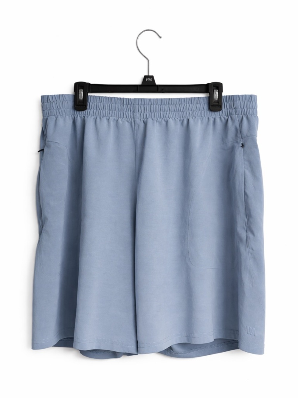 VRST Men’s Drawstring Shorts XL Light Blue 8” Inseam Zip Pockets Athletic
